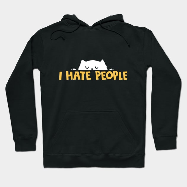 I hate People Hoodie by peekxel